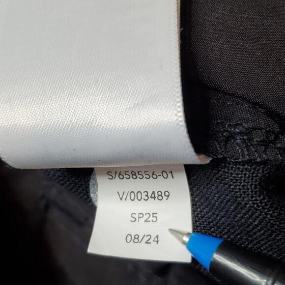 Athleta Women's Size M Retreat High Rise Linen Ankle Pant Black 658556 - Picture 9 of 9